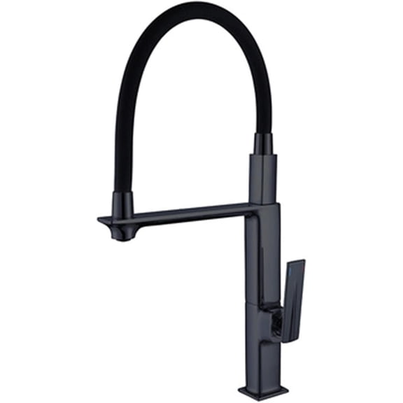 Kitchen Sink Tap, Pull Out Kitchen Taps Mixer with Spray Solid Brass 360° Swivel Kitchen Faucet Cold & Hot Water Faucet,Silver