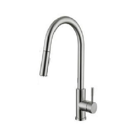 Kitchen Sink Touch Faucet Pull Out Sprayer Nickel Mixer Tap Stainless