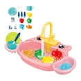 thumbnail image 1 of Kitchen Sink Toy with Running Water, Animal Theme Play Dishwasher, Role Play Pretend Play Kitchen Accessories, Automatic Water Circulation, Educational Toddler Toy, 1 of 9
