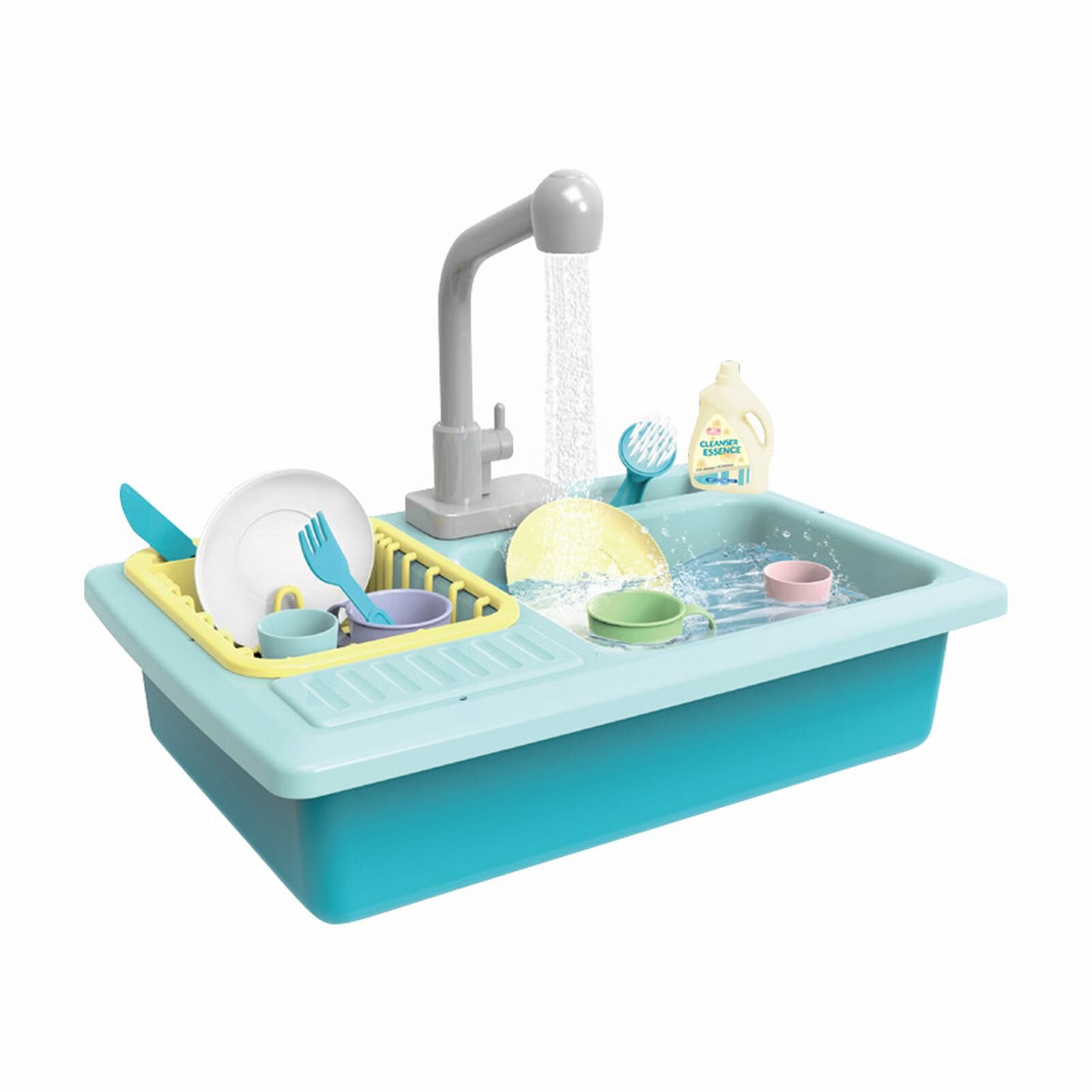 Kitchen Sink Toys Children Electric Dishwasher Playing Toy With Running Water Automatic Water