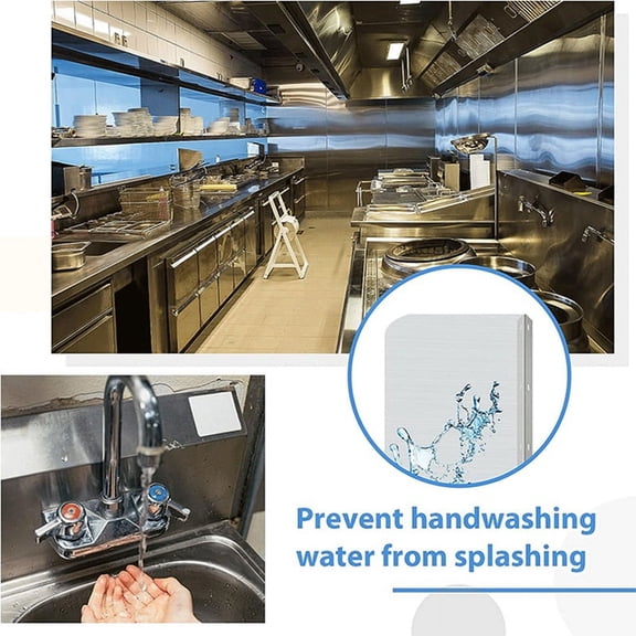 Kitchen Sink Water Guard, Dish Washing Baffle Board Sink Board Protector,Sink Anti-Sp xc10536