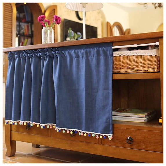 Kitchen Small Window Curtains, Small Half Tier Curtains Rod Pocket Half Short Curtains Blackout Cafe Drapes for Home Decor