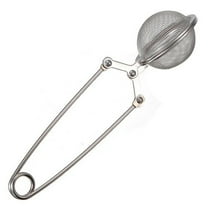 Kitchen Snap Ball Tea Infuser, Loose Tea Infuser Spoon, Stainless Steel Mesh Snap Tea Ball Strainers with Handle Metal for Loose Leaf Tea and Mulling Spices, 5.9"
