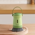thumbnail image 1 of Kitchen Soap Dispensing Dish Brush Storage Set, All-In-One Pot And Pan Cleaning Tool With Integrated Soap Dispenser, Suspension Storage Design For Efficient Kitchen Use, 1 of 7