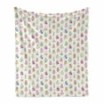 thumbnail image 1 of Kitchen Soft Flannel Fleece Throw Blanket, Preserved Vegetables Along Eggplants Carrots Beets Olives in Jars Harvest Season, Cozy Plush for Indoor and Outdoor Use, 50" x 70", Multicolor, by Ambesonne, 1 of 5