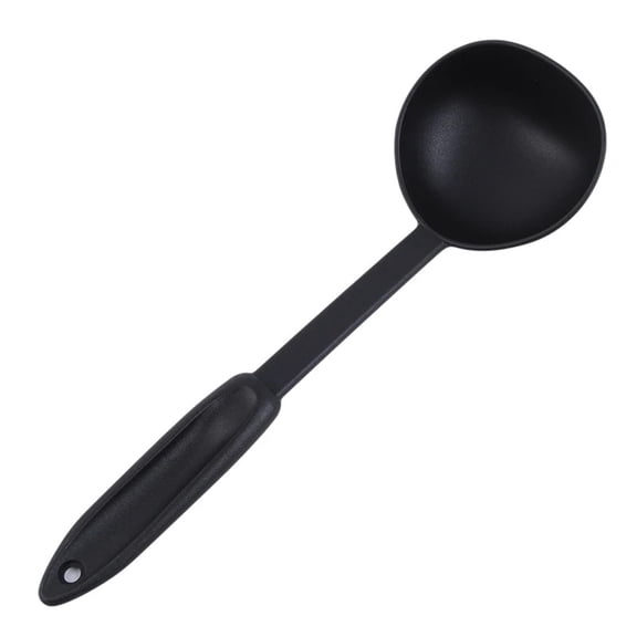 Kitchen Soup Spoon Cookware Ladle Plastic Spoon Black Cooking Ladle For Serving Soup Utensil Tools for Cooking and Serving