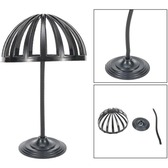 Kitchen Space Saving Rust Resistant Plastic Hat Stand Rack For Adult's Cap Standing Tabletop Hat Display Holders