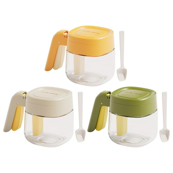 Kitchen Spice Container Flip Top Lid Large Capacity Storage Seasoning Compartment Bottle for Easy Pouring and Mess-Free Cooking for Pantry Organization and Countertop Use Topliu