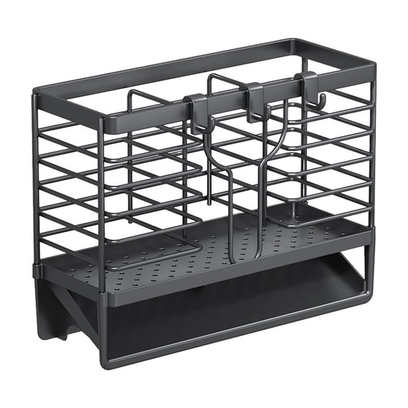 Kitchen Sponge Stand Drainage Rack Compact Sink Tray Bathroom Countertop Storage Tool Caddy Holder