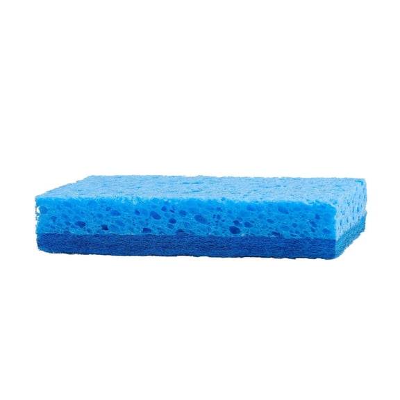 Kitchen Sponges 12 Pack, Natural Cellulose Sponges with Scrub Pads