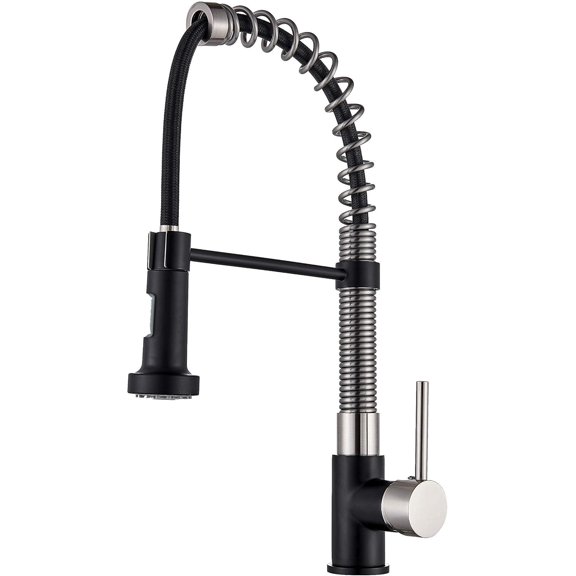 Kitchen Spring Faucet,with Swivel Spout Pull Out Sprayer,Kitchen Tap,360°Swivel Single Lever Sink Taps,Solid Brass,for Family,Open Kitchen,high-end Restaurant