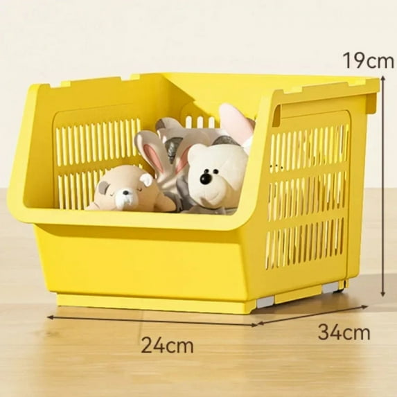 Kitchen Stacking Shelves Strong Load-bearing Capacity Basket Multifunctional Kitchen Vegetable Fruit Storage Rack Mobile Basket