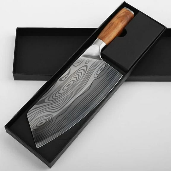 Kitchen Stainless Steel Asian Chef Knife Butcher Damascus Cleaver Chopping Meat