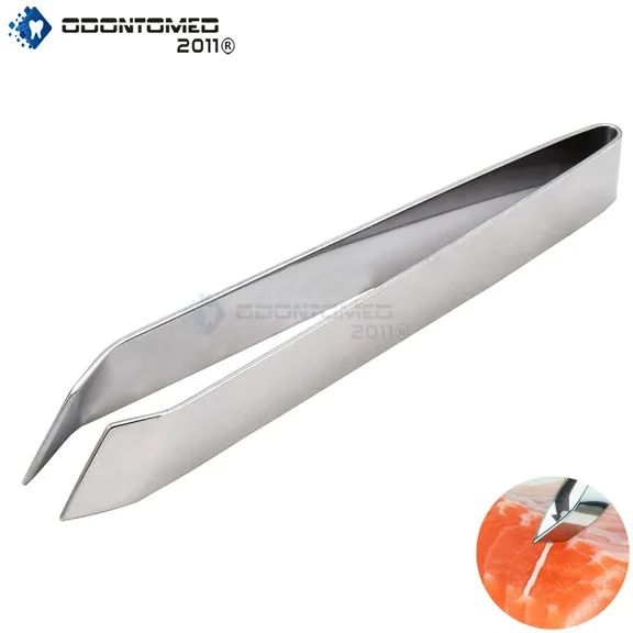 Kitchen Stainless Steel Fish Bone Hair Tweezers Remover Pincer Puller Pliers