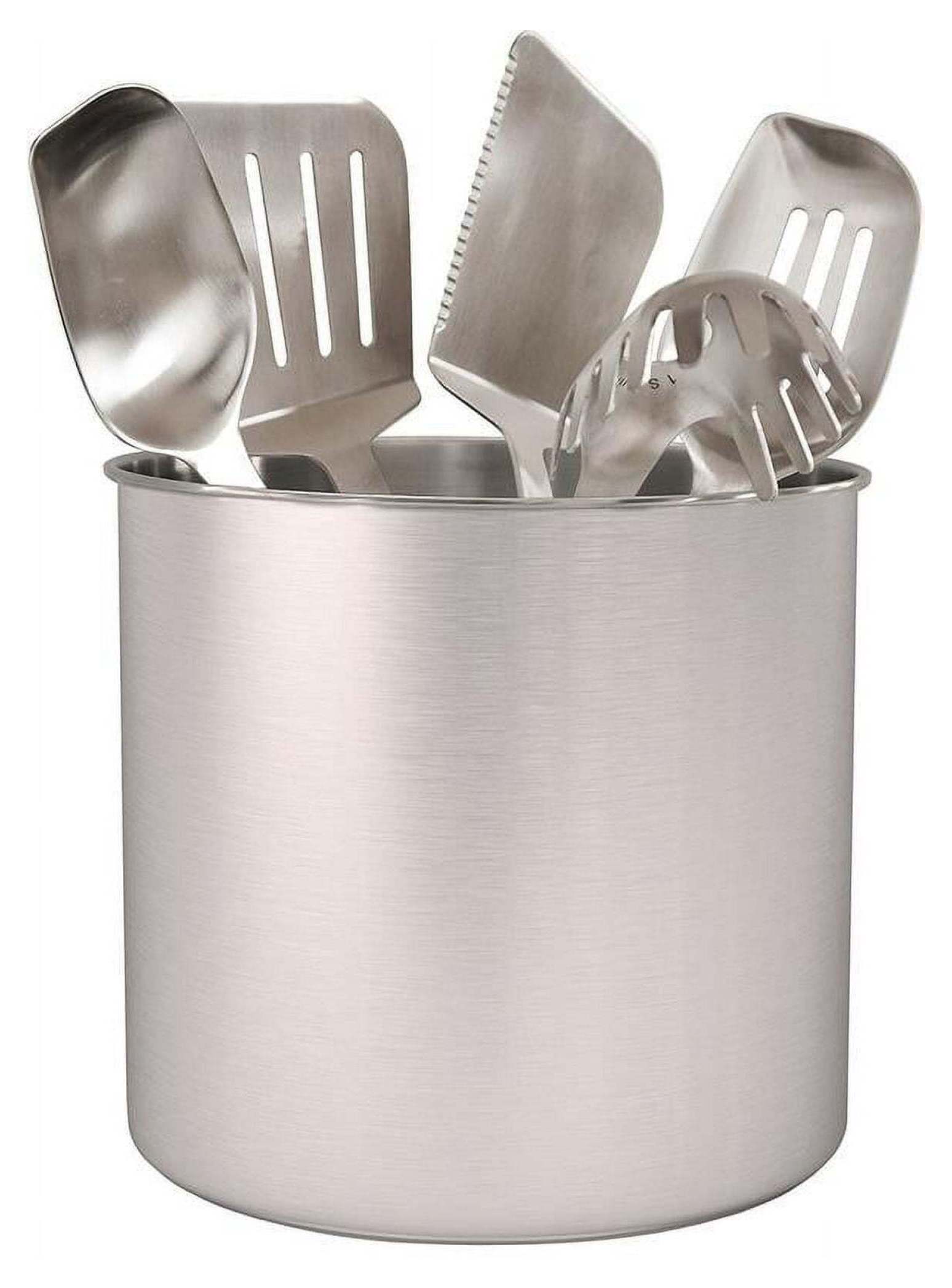 Kitchen Stainless Steel Jumbo Utensil Holder, Extra Large Utensil Crock