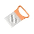 thumbnail image 1 of Kitchen Stainless Steel Onion Needle Fork Vegetable Fruit Slicer Tomato Cutter Cutting Holder Accessories Cutting Auxiliary Rack, 1 of 2
