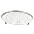 thumbnail image 1 of REGALWOVEN Kitchen Stainless Steel Steaming Rack Tray Stand Cooker Silver Tone 28cm Diameter, 1 of 3