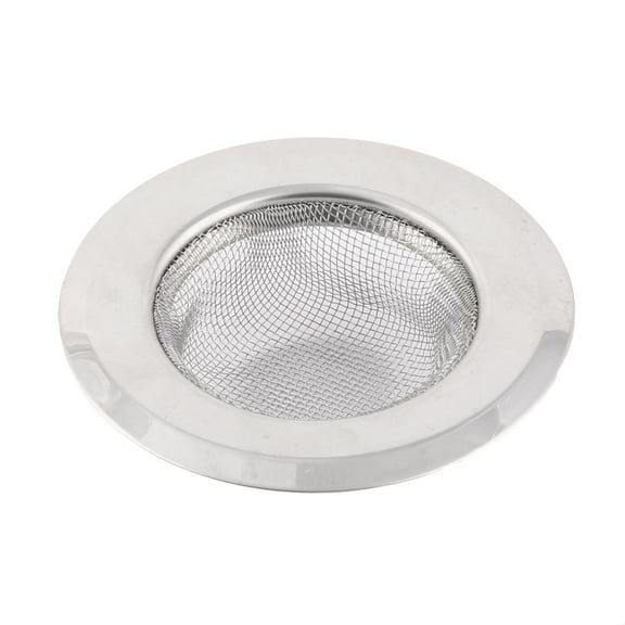 Kitchen Stainless Steel Wide Brim Basin Drain Sink Mesh Strainer 9cm Outer Dia