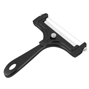 Kitchen Stainless Steel Wire Cheese Slicer - Adjustable Hand Held Cheese Cutter with 1 Extra Wires - Premium Cheese Shaver for Mozzarella, Cheddar, Gruyere - Cheese Cutter with Wire