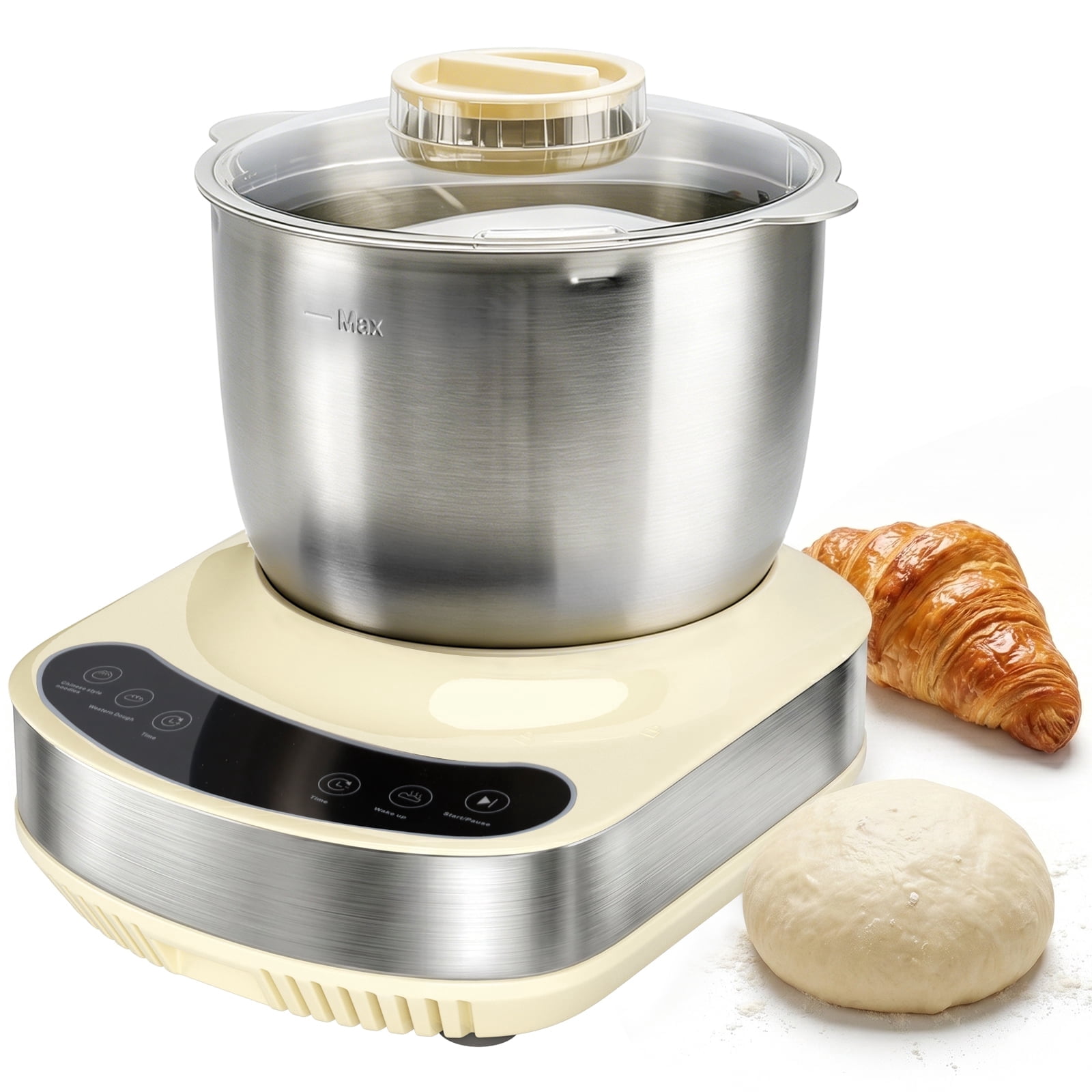 Kitchen Stand Mixer, 304 Stainless Steel Electric Dough Mixer 7.4qt Large Capacity Electric Dough Maker with Ferment Function For Baking Bread Dough&Pizza Dough