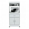 thumbnail image 1 of Kitchen Storage Cabinet With Microwave Cart - Laricina White, 1 of 1