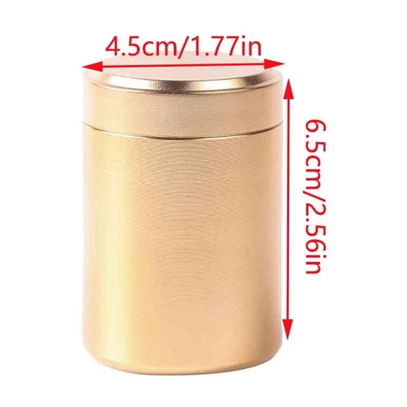 Kitchen Storage Canister Jars, Airtight Sealed Tea Coffee Containers, Multipurpose Metal Tins Pots for Dry Food, Spice, Snack and Pantry Organization