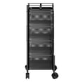 thumbnail image 1 of Kitchen Storage Cart Trolley on Wheels,Rotating Trolley, Kitchen Trolley,Fruit Basket Storage Container,Fruit Vegetable Metal Wire Shelf with Top Lid, 1 of 7