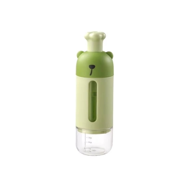 Kitchen Storage Container for Yeast and Seasonings, Airtight Press-Type Sealed Jar with Quantitative Dispensing, and Organizer for Home Cooking, Green