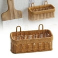 thumbnail image 1 of Kitchen Storage Containers Woven Storage Basket Wall Hanging Vegetable Organizer Garlic Holder Efficient Home Kitchen Organization Tool.Big, 1 of 9