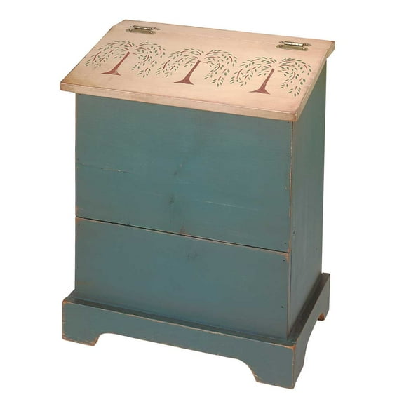 Kitchen Storage Green/Natural Single Bin 25.5"H x 20" W | Renovator's Supply