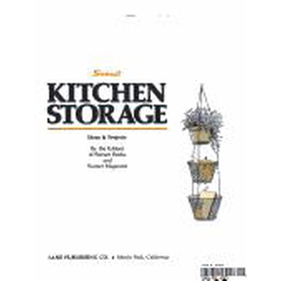 Pre-Owned Kitchen Storage: Ideas and Projects (Paperback 9780376015716) by Sunset Books, Sunset Magazine