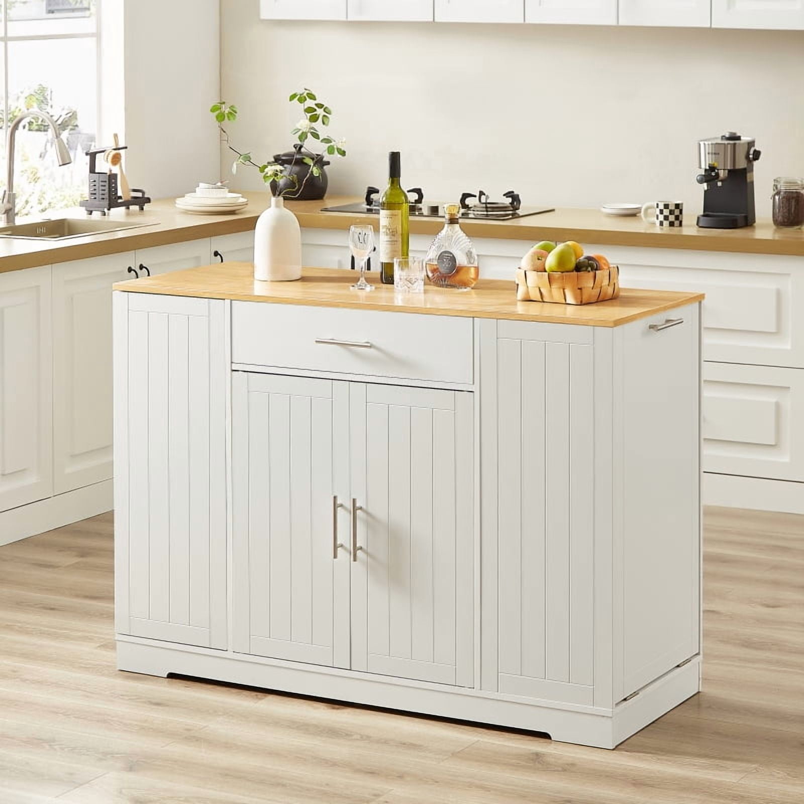 Kitchen Storage Islands with Drawers and Trash Can Storage for Kitchen ...