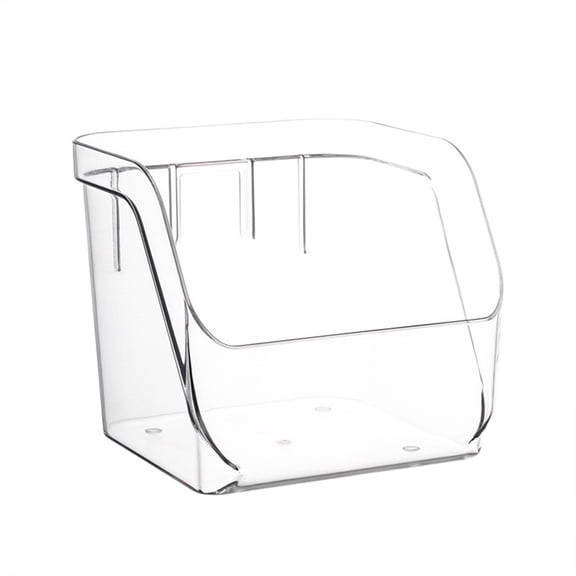 Kitchen Storage Organizer, Wall Mounted Hanging Basket, Punch Free Ginger and Garlic Storage Box, Clear Plastic Seamless Multipurpose Container