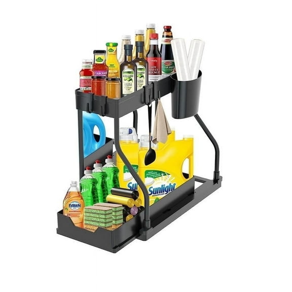 Soul Creat Plastic Waterproof 2-Tier Mug Storage Racks