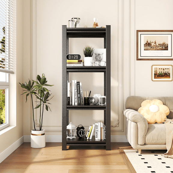 Kitchen Storage Rack, 4 Tier Metal Shelving Unit,Small Pantry Shelves for Kitchen Counter,Shelf Organizer for Baker/Book, 40”Wx18”Dx54”H