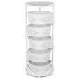 thumbnail image 1 of Kitchen Fruit Vegetable Rack Rolling Storage Cart 5-Layer Basket Organizer, 1 of 13