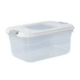 thumbnail image 1 of Kitchen Storage, Rice Sealed Bucket Transparent Rice Bucket 10 Pounds Of Rice Storage Bucket Insect-proof Plastic Rice Box Rice Tank Flour Storage Bucket, Birthday Gifts, 1 of 7