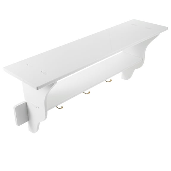 Kitchen Storage Shelf Modern Minimalist Wall Rack Hanging Decoration Creative Partition Key Hook White Hangers WPC