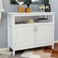 thumbnail image 1 of Kitchen Storage Sideboard and Buffet Server Cabinet with Adjustable Shelves, Magnetic Doors - Suitable for Kitchen, Bar Area, 1 of 9