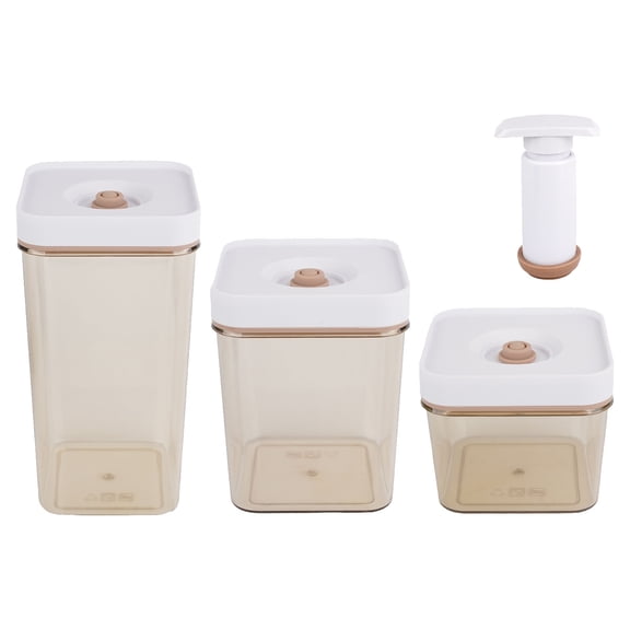Kitchen Storage Solution Vacuum Preserving Container for Fruits Vegetable Meats Moistures-Proof Container with Lid