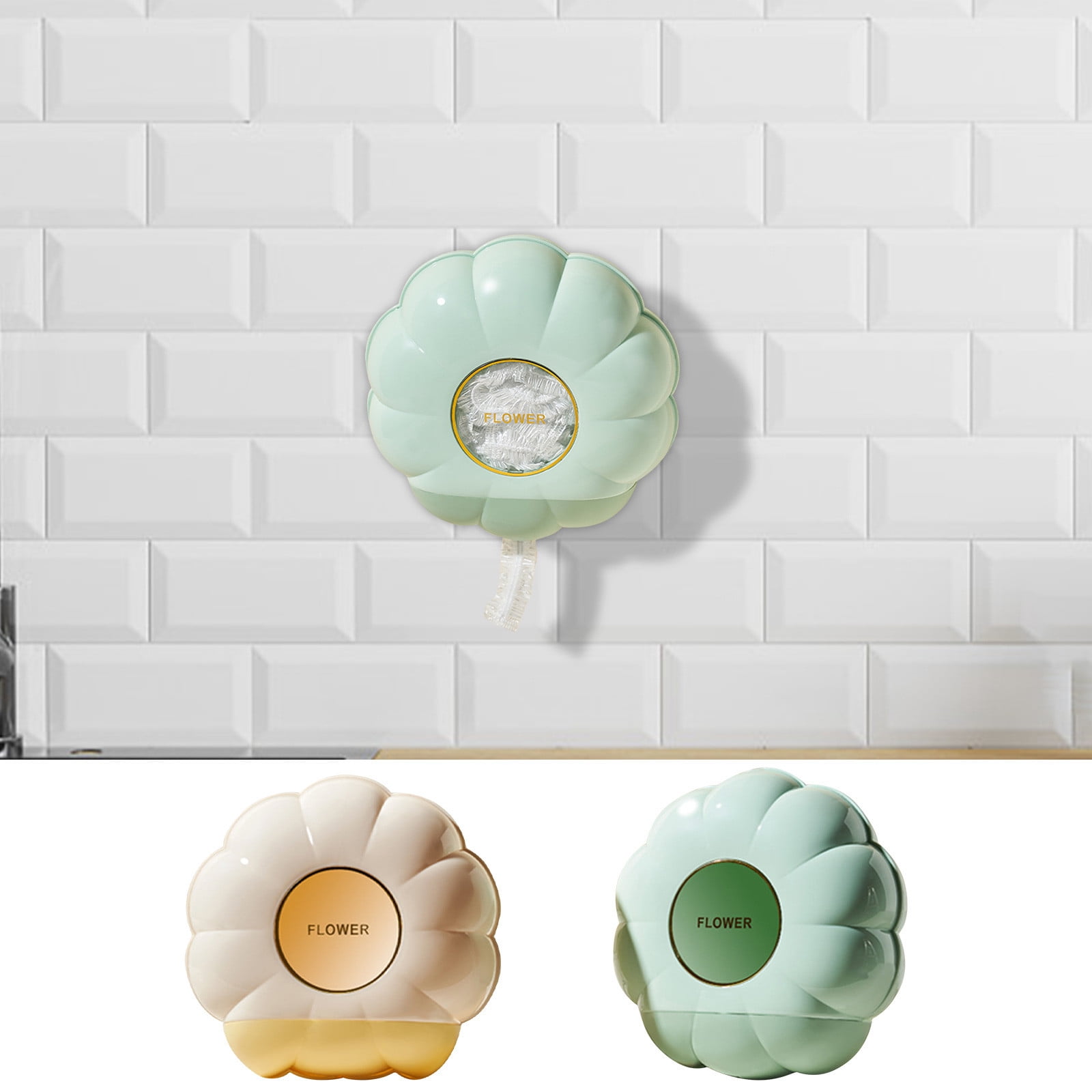 Kitchen Storage Solutions,Wall-Mounted Plastic Wrap Set,Easy-Access ...