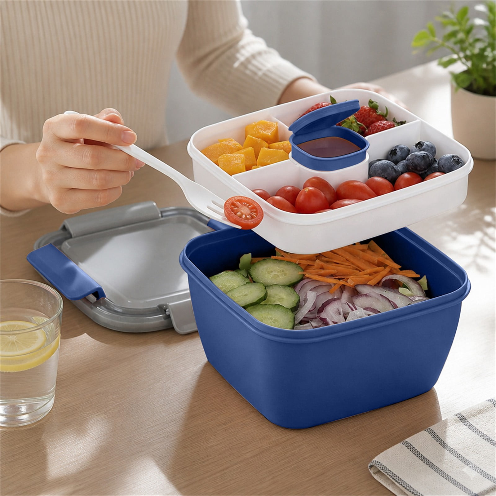 Kitchen Storage Storage Rack with Leak Proof, Airtight Seal for Home ...