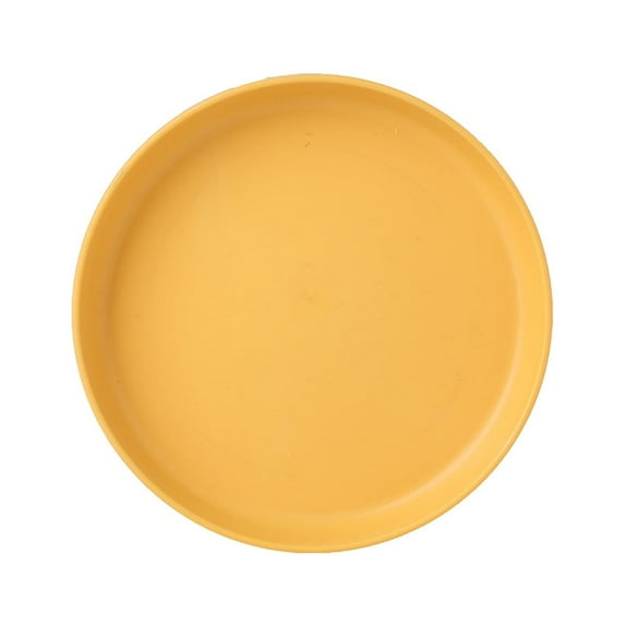 Kitchen Storage Tray,Plastic Dish - Food Grade Plastic Dish,Mini Snack Plate for Nuts, Pickles, Cake, Candy, Dishwasher Safe Plastic Tray for Dining Table, Picnic, Party, Dorm Room Essentials(Yellow)