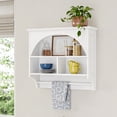thumbnail image 1 of RiverRidge Wall Mounted Kitchen Cabinet Storage Pantry with Towel Bar - White, 1 of 8