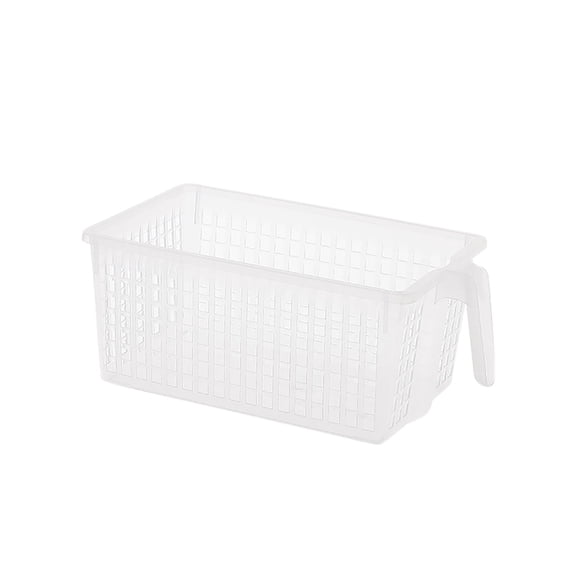Kitchen Storage With Handle For Storing And Organizing Snacks Food Home Textile Container, 27.5x16x11 cm, Clear A