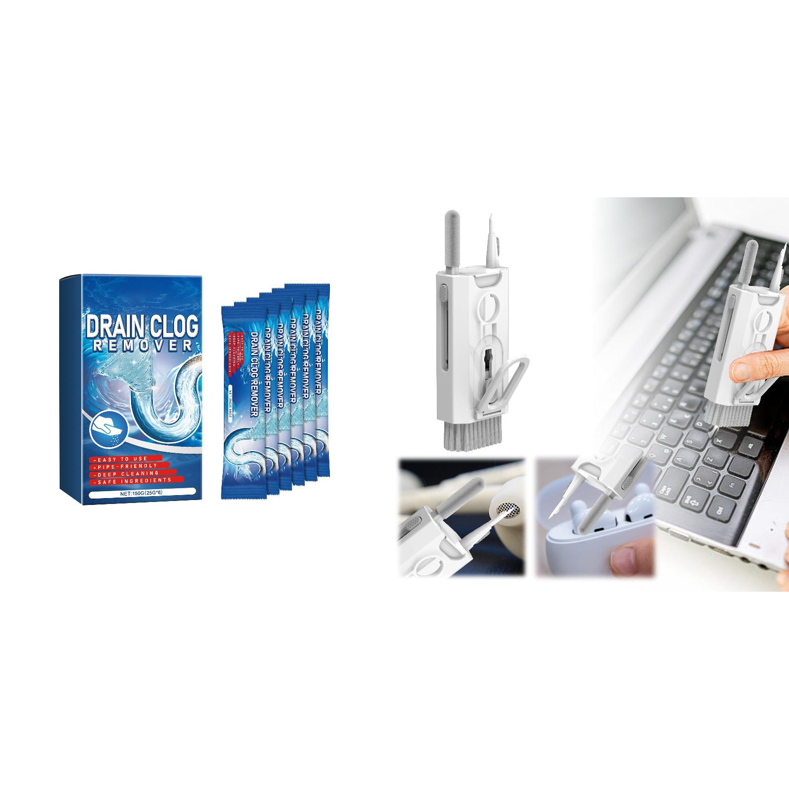 Kitchen Stove Cleaning Brush Cleaner Set Tub Sterilize Pipe Dredging