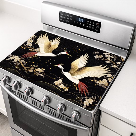 Kitchen Stove Cover, Non Slip Kitchen Mats for Floor, Kitchen Electric Stove Pad Washable 19.7x31.5inch, 1Pc