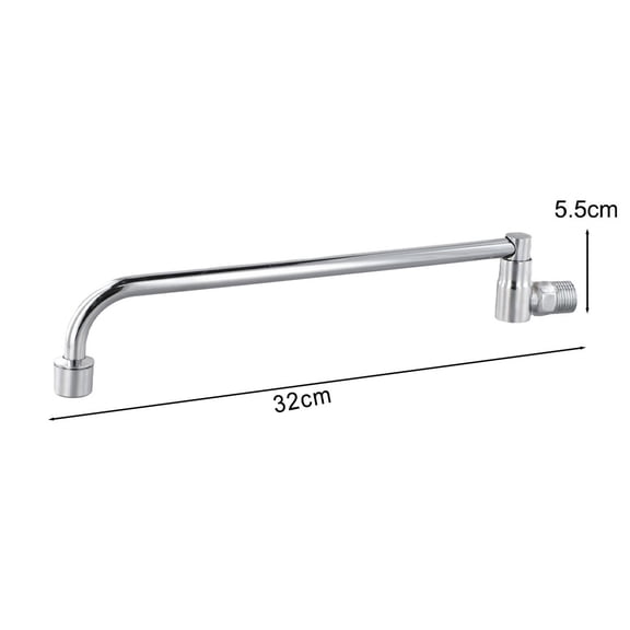 Kitchen Stove Faucet G1/2 Brass Semi-Automatic Swing Faucet Restaurant Hotel Kitchen Special Single Cold Rotatable Water Taps