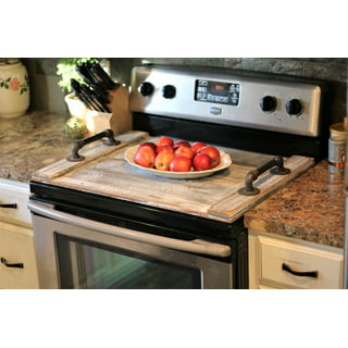 Festive Fit Home Stove Top Cover - Blue/Gray Marble Glass, Gas and Electric Cook  Top Cover, Charcuterie Board