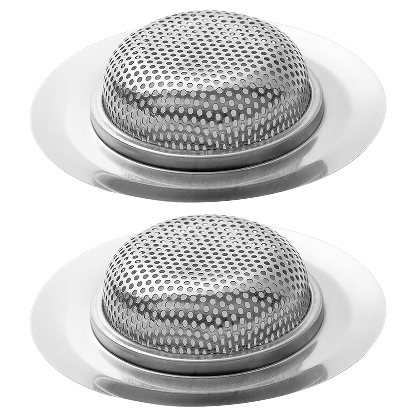Kitchen Strainer Food Catcher For Most Drains Stainless Steel 2 Pack
